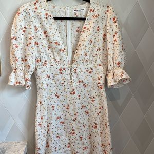 Reformation mini floral dress